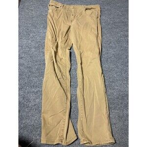 American Eagle Chino Pants Mens 36x32 Beige Flex Regular Fit Stretch Casual